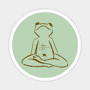 Yoga Bellies Frog Meditation in Henna Magnet